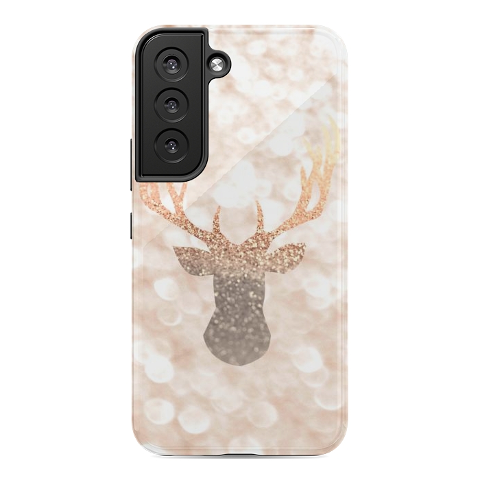 Galaxy S22 StrongFit CHAMPAGNER SANDY  STAG by Monika Strigel