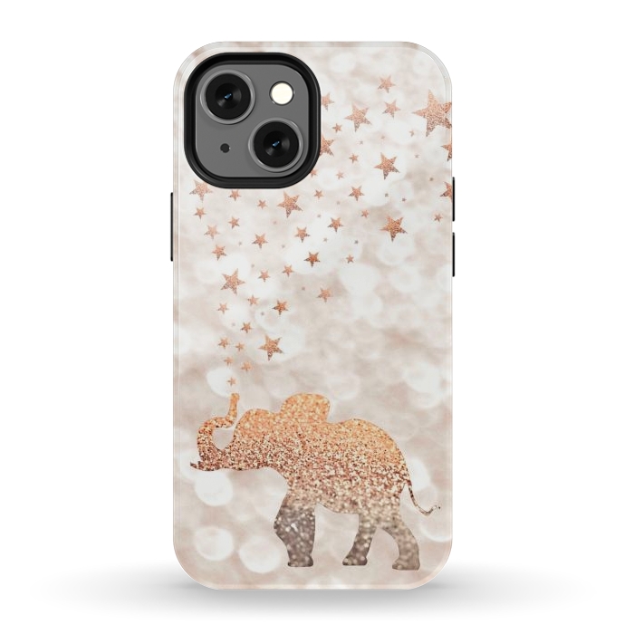 iPhone 12 mini StrongFit LUCKY ELEPHANT by Monika Strigel