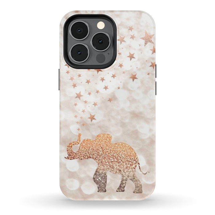 iPhone 13 pro StrongFit LUCKY ELEPHANT by Monika Strigel