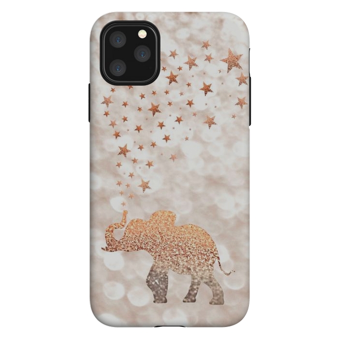 iPhone 11 Pro Max StrongFit LUCKY ELEPHANT by Monika Strigel