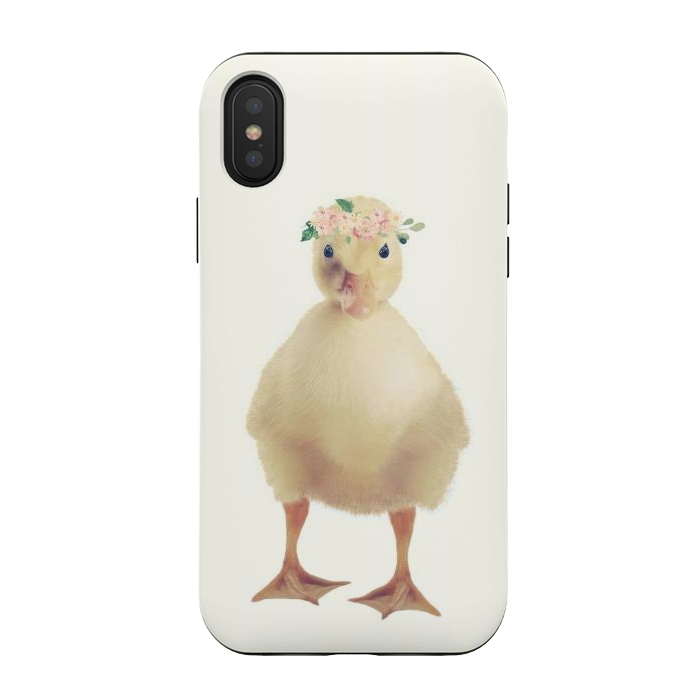 iPhone Xs / X StrongFit DUCKY DUCKLING by Monika Strigel