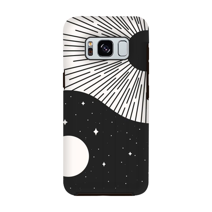 Galaxy S8 StrongFit Yin Yang Black - Sun & Moon by ArtPrInk