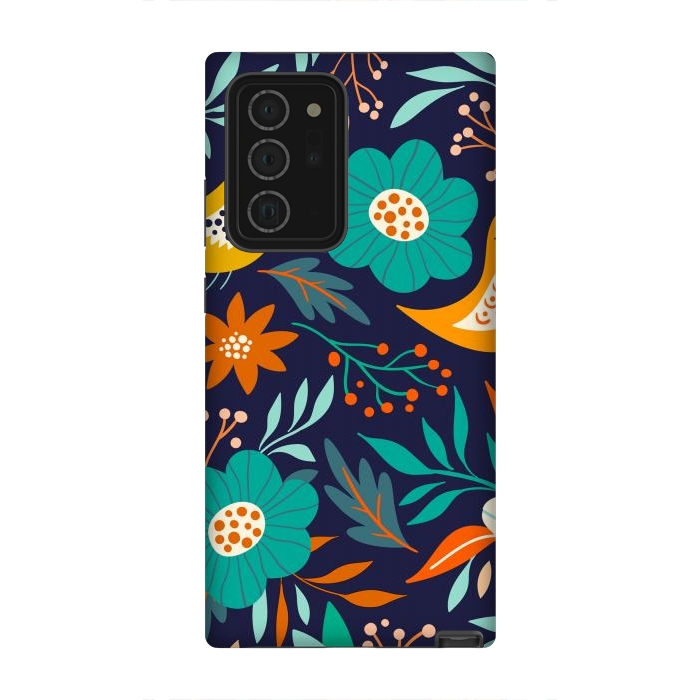Galaxy Note 20 Ultra StrongFit Bird With Flowers by ArtsCase