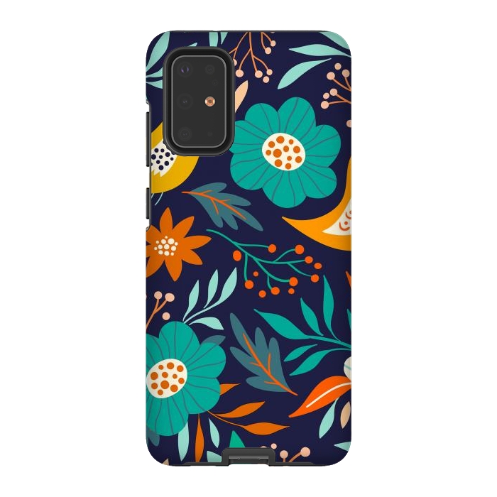 Galaxy S20 Plus StrongFit Bird With Flowers by ArtsCase