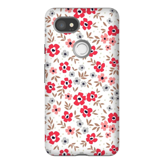 Pixel 2XL StrongFit Seamless Flowers ONE by ArtsCase