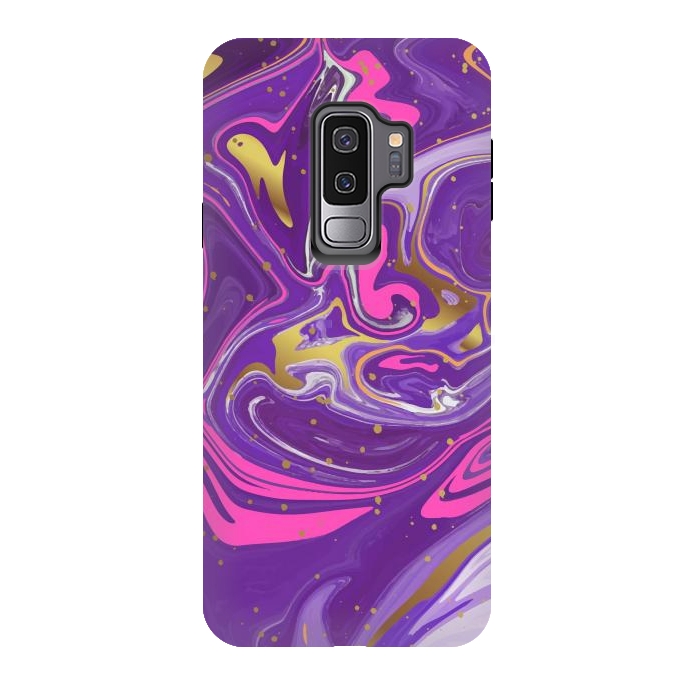 Galaxy S9 plus StrongFit Liquid Marble Purple COLORS by ArtsCase