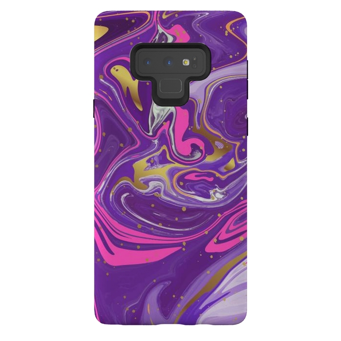 Galaxy Note 9 StrongFit Liquid Marble Purple COLORS by ArtsCase