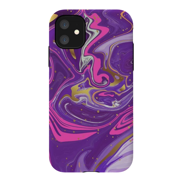 iPhone 11 StrongFit Liquid Marble Purple COLORS by ArtsCase