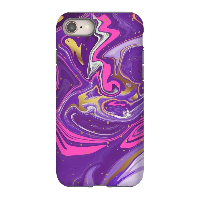 iPhone SE StrongFit Liquid Marble Purple COLORS by ArtsCase
