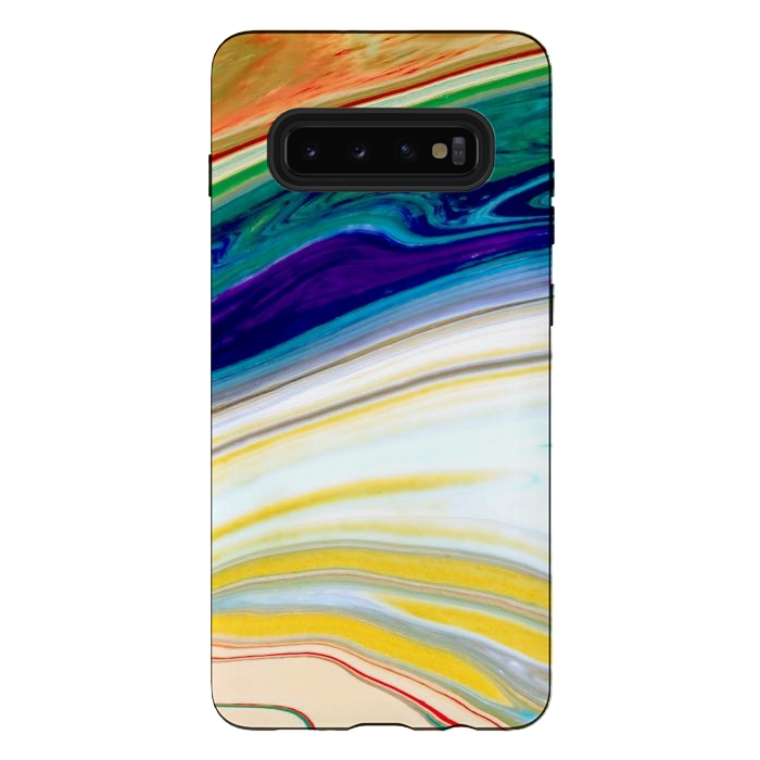 Galaxy S10 plus StrongFit Abstract Marble Background Creative Contemporary Liquid Design by ArtsCase