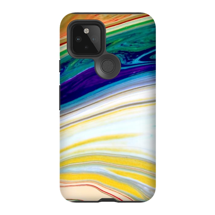 Pixel 5 StrongFit Abstract Marble Background Creative Contemporary Liquid Design by ArtsCase
