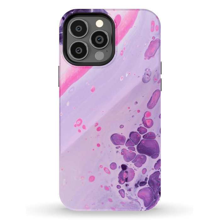 iPhone 13 Pro Max StrongFit Pink and Purple Waves by ArtsCase