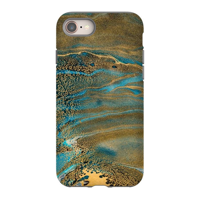 iPhone 8 StrongFit Aquamarine Waves by ArtsCase