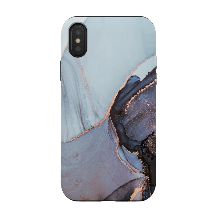 iPhone Xs / X StrongFit Gray and Gold Paints by ArtsCase
