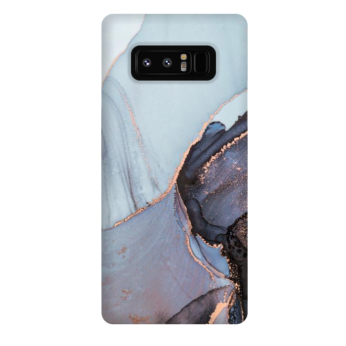 Galaxy Note 8 StrongFit Gray and Gold Paints by ArtsCase
