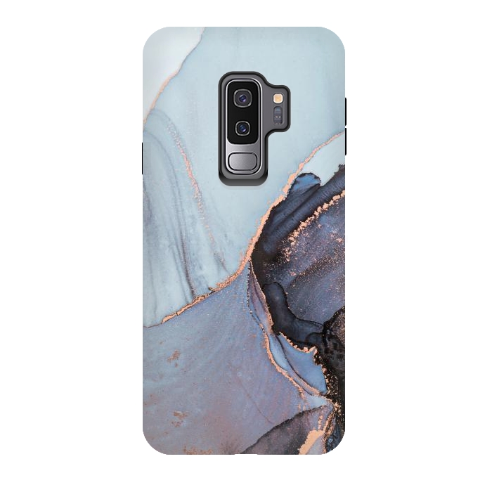 Galaxy S9 plus StrongFit Gray and Gold Paints by ArtsCase