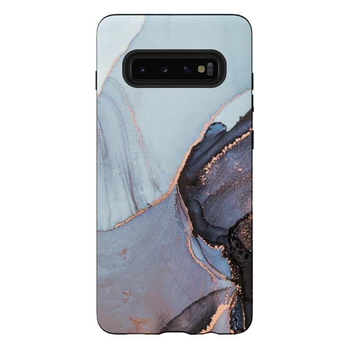 Galaxy S10 plus StrongFit Gray and Gold Paints by ArtsCase