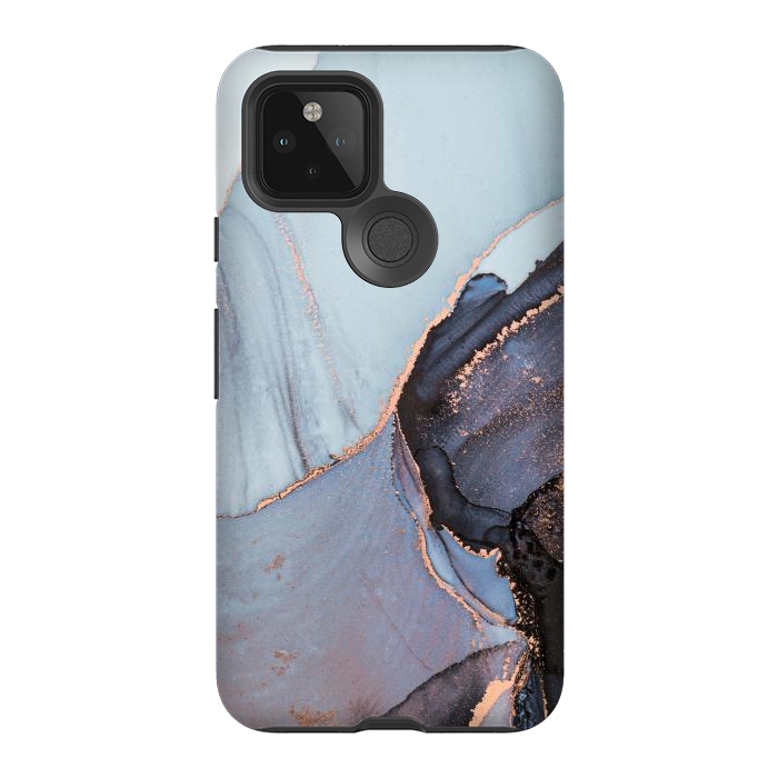 Pixel 5 StrongFit Gray and Gold Paints by ArtsCase