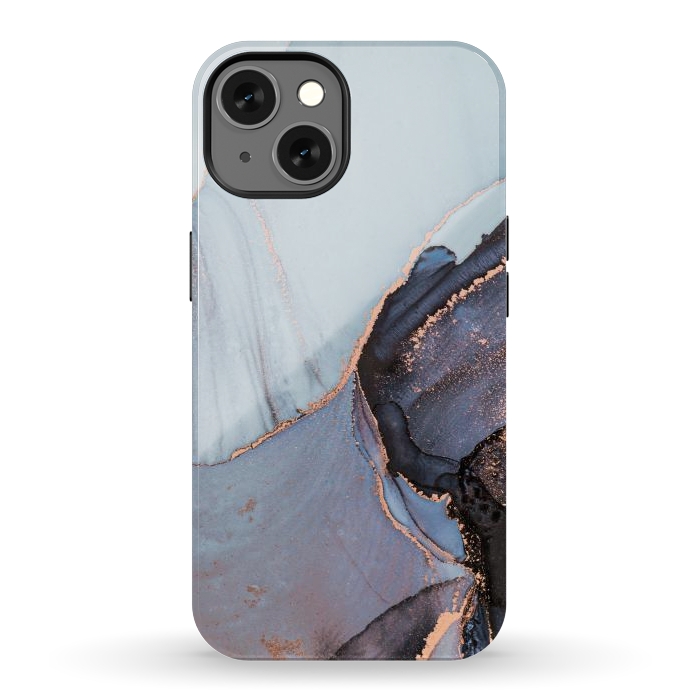 iPhone 13 StrongFit Gray and Gold Paints by ArtsCase