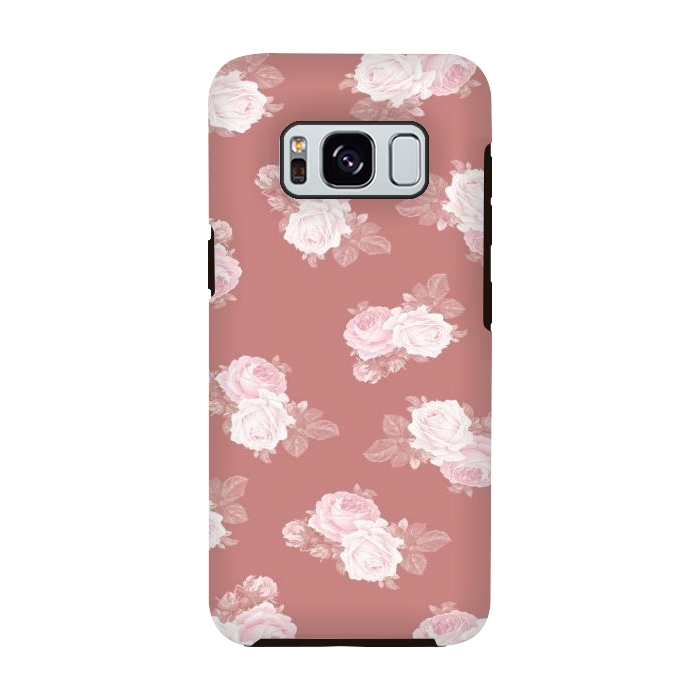Galaxy S8 StrongFit Pink Floral by CAS