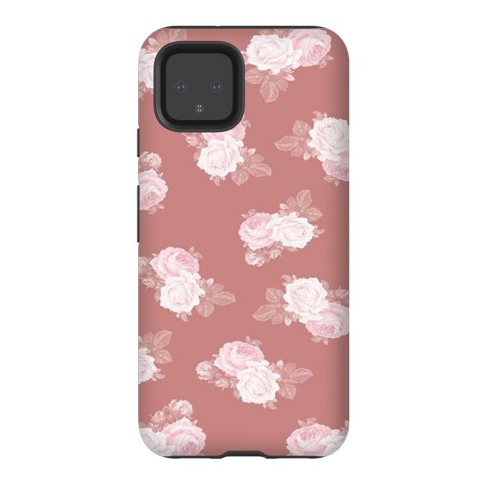 Pixel 4 StrongFit Pink Floral by CAS