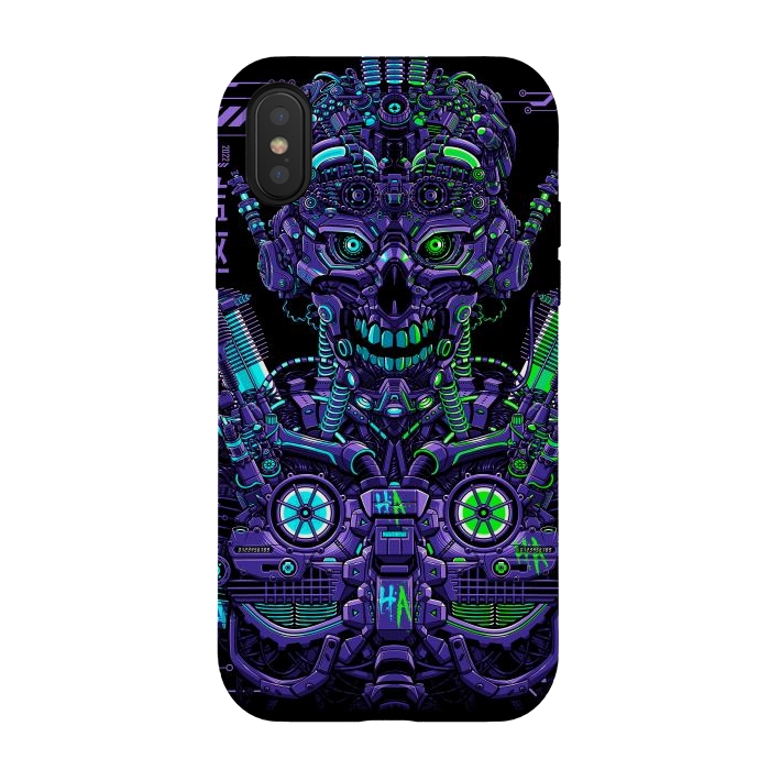 iPhone Xs / X StrongFit Cyber Robot by Alberto