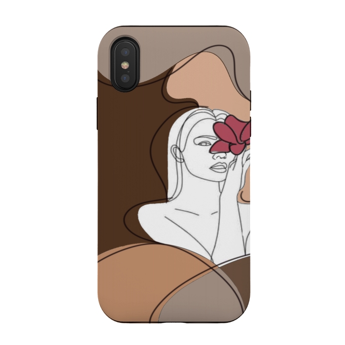 iPhone Xs / X StrongFit Abstract woman by CAS