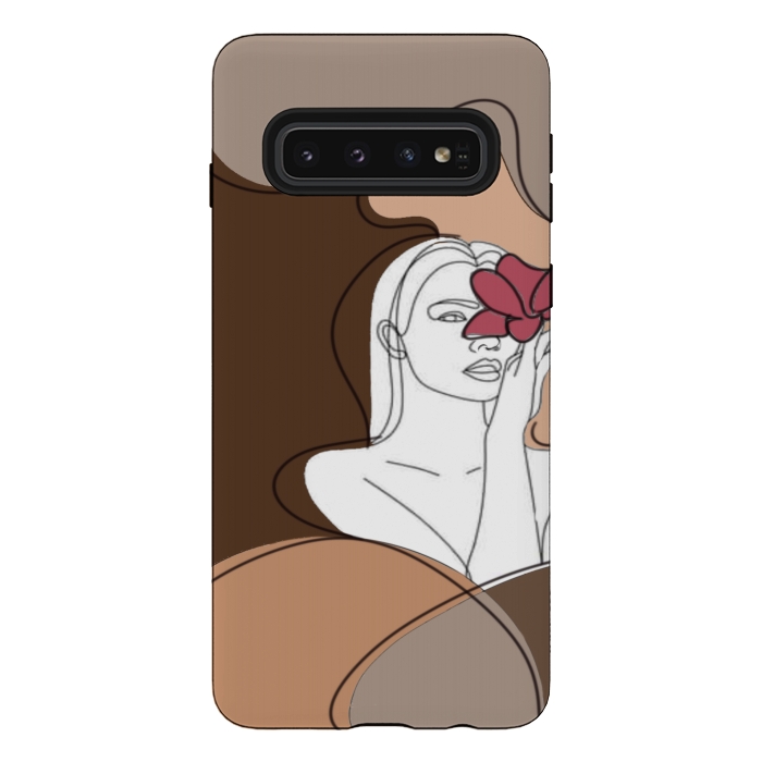 Galaxy S10 StrongFit Abstract woman by CAS