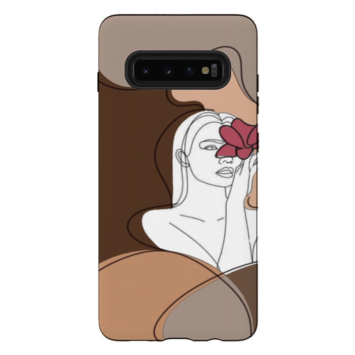 Galaxy S10 plus StrongFit Abstract woman by CAS