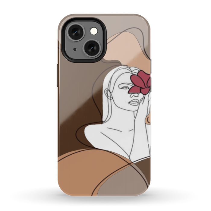 iPhone 12 mini StrongFit Abstract woman by CAS