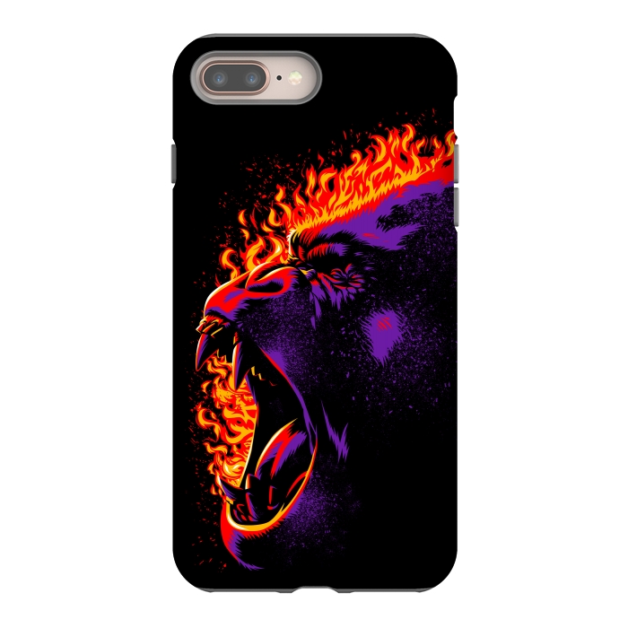 iPhone 7 plus StrongFit Gorilla on fire by Alberto