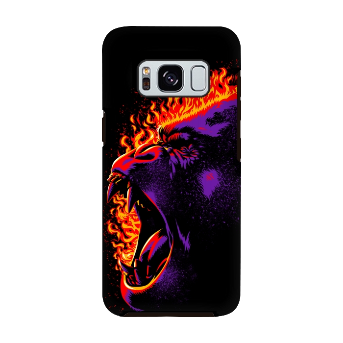 Galaxy S8 StrongFit Gorilla on fire by Alberto