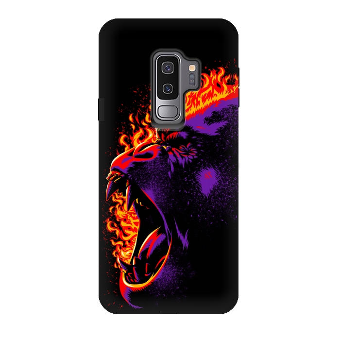 Galaxy S9 plus StrongFit Gorilla on fire by Alberto