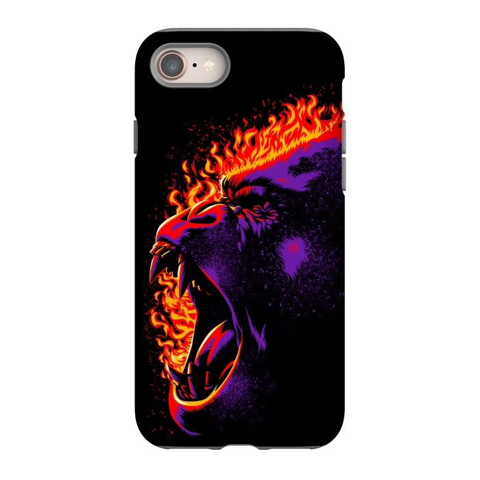 iPhone 8 StrongFit Gorilla on fire by Alberto