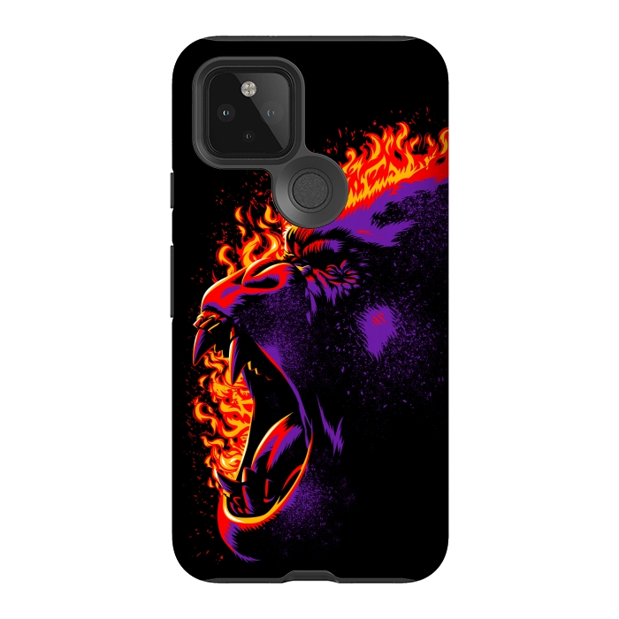 Pixel 5 StrongFit Gorilla on fire by Alberto