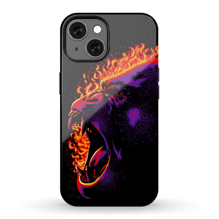 iPhone 13 StrongFit Gorilla on fire by Alberto