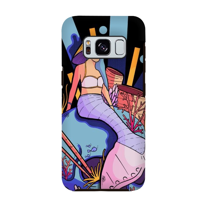 Galaxy S8 StrongFit The skull and the mermaid by Steve Wade (Swade)
