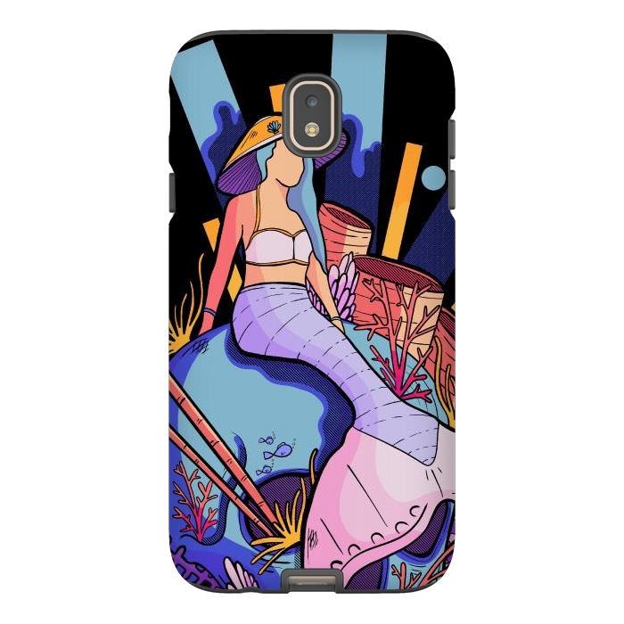 Galaxy J7 StrongFit The skull and the mermaid by Steve Wade (Swade)