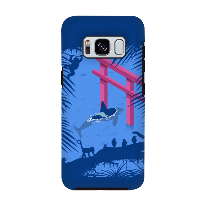 Galaxy S8 StrongFit Whale under Japanese Torii by Alberto