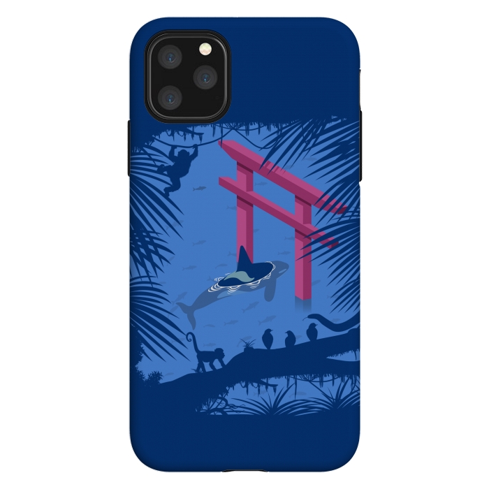 iPhone 11 Pro Max StrongFit Whale under Japanese Torii by Alberto