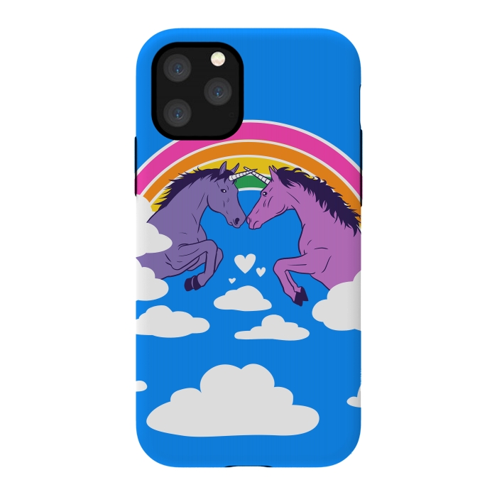iPhone 11 Pro StrongFit Duel of unicorns by Alberto