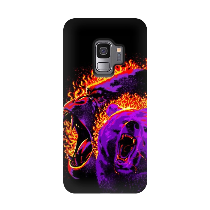 Galaxy S9 StrongFit Gorilla and bear from hell by Alberto