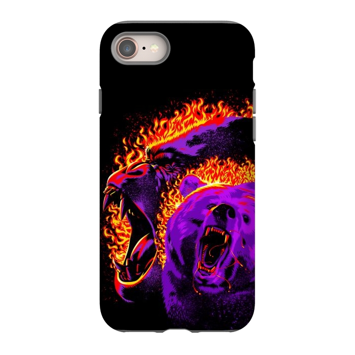 iPhone SE StrongFit Gorilla and bear from hell by Alberto