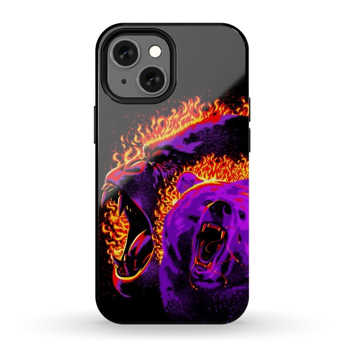 iPhone 12 mini StrongFit Gorilla and bear from hell by Alberto