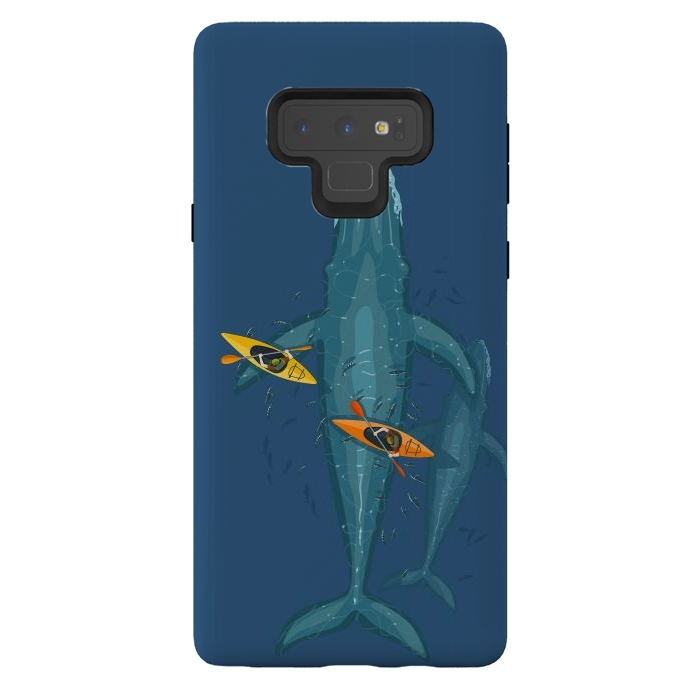 Galaxy Note 9 StrongFit Canoes on whale family by Alberto