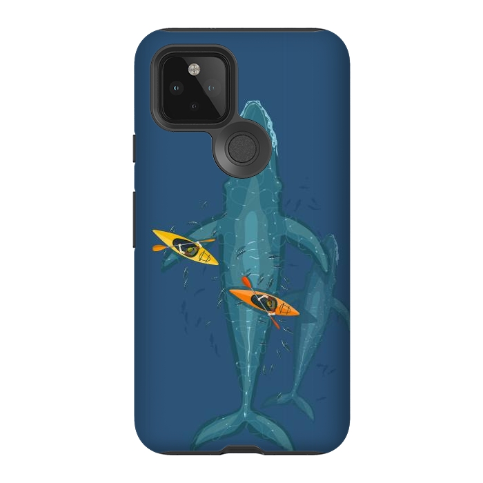 Pixel 5 StrongFit Canoes on whale family by Alberto