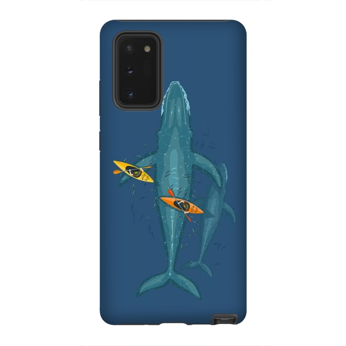 Galaxy Note 20 StrongFit Canoes on whale family by Alberto