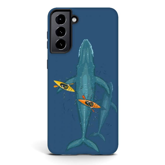 Galaxy S21 plus StrongFit Canoes on whale family by Alberto