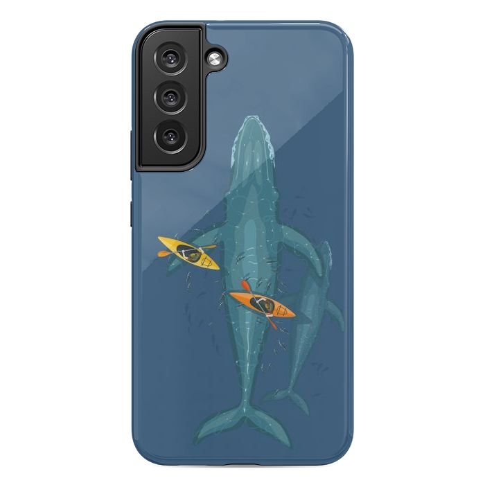 Galaxy S22 plus StrongFit Canoes on whale family by Alberto