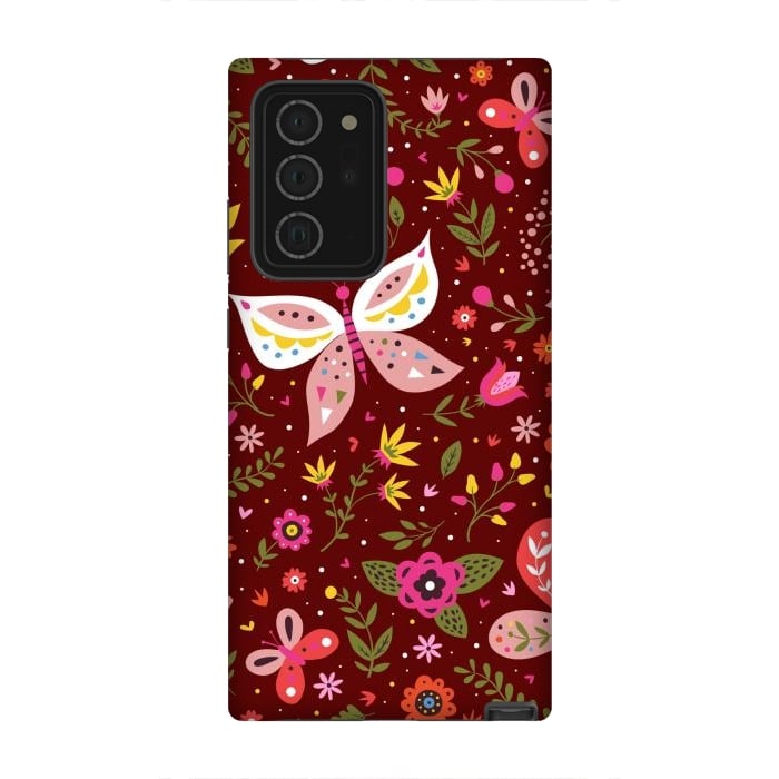 Galaxy Note 20 Ultra StrongFit Butterflies Dancing In Wine by ArtsCase